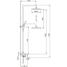 Душевая стойка со смесителем FRAP H85 F2485-6